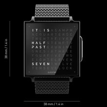 Lade das Bild in den Galerie-Viewer, QLOCKTWO W - BLACK STEEL